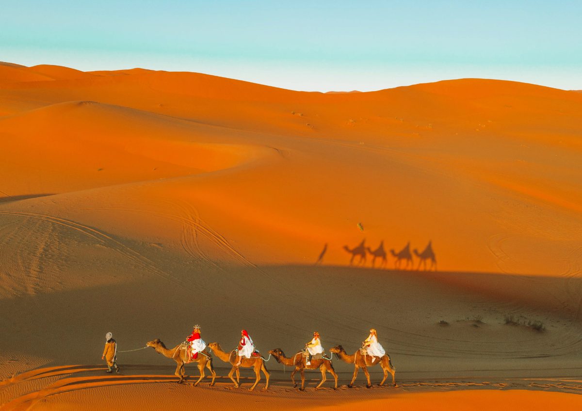 Merzouga stargazing experience tour near merzouga at night across Morocco's Sahara Desert dunes.