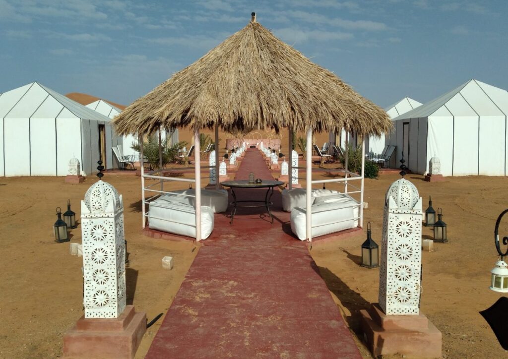 Merzouga stargazing experience tour on a private stargazing night across Morocco's Sahara Desert dunes.
